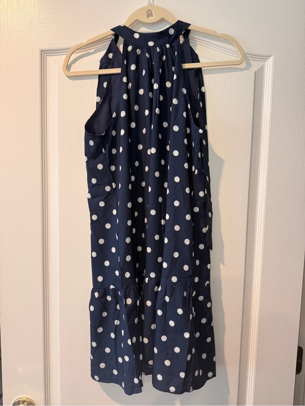 Navy Polka Dot